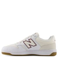 Buty unisex New Balance U480P1BB – białe. Okazja: na co dzień. Kolor: biały. Materiał: skóra, syntetyk, materiał, dresówka. Szerokość cholewki: normalna. Sport: turystyka piesza #4