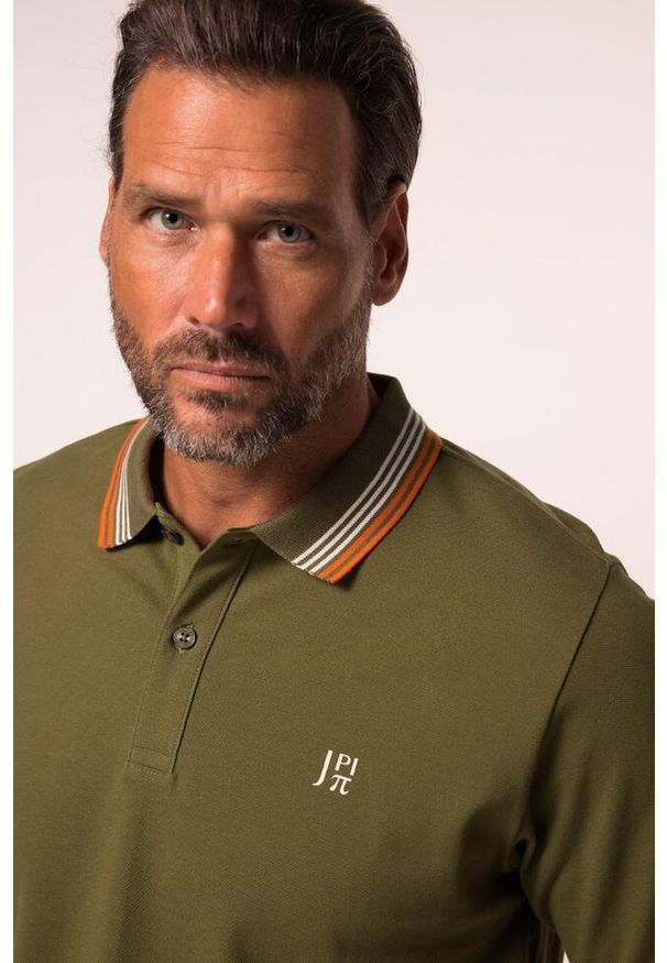 JAY-PI - Męska Koszulka polo FLEXNAMIC® outdoor rękaw 1/2 do roz. 7XL. Typ kołnierza: polo. Kolekcja: plus size. Kolor: zielony. Materiał: bawełna, elastan, materiał