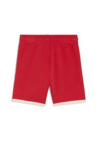 Puma - Dziecięce szorty Little Runners PUMA For All Time Red. Okazja: na uczelnię. Kolor: czerwony. Styl: sportowy. Sport: joga i pilates