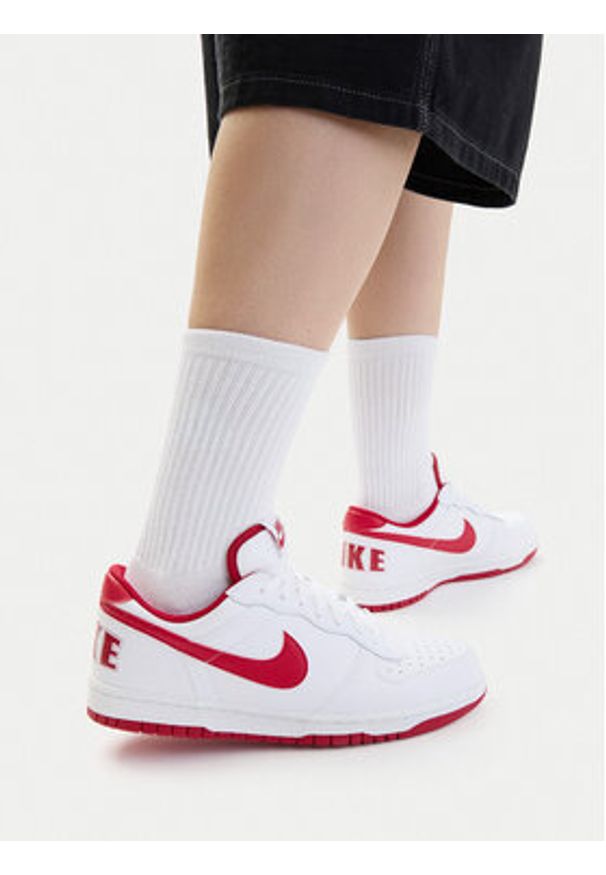 Nike Sneakersy Big Low 355152 Biały. Kolor: biały. Materiał: skóra