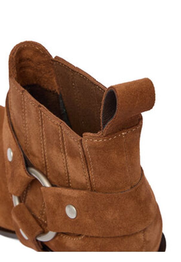 Badura Botki EO-CLEO-501-25 Brązowy. Kolor: brązowy. Materiał: zamsz, skóra