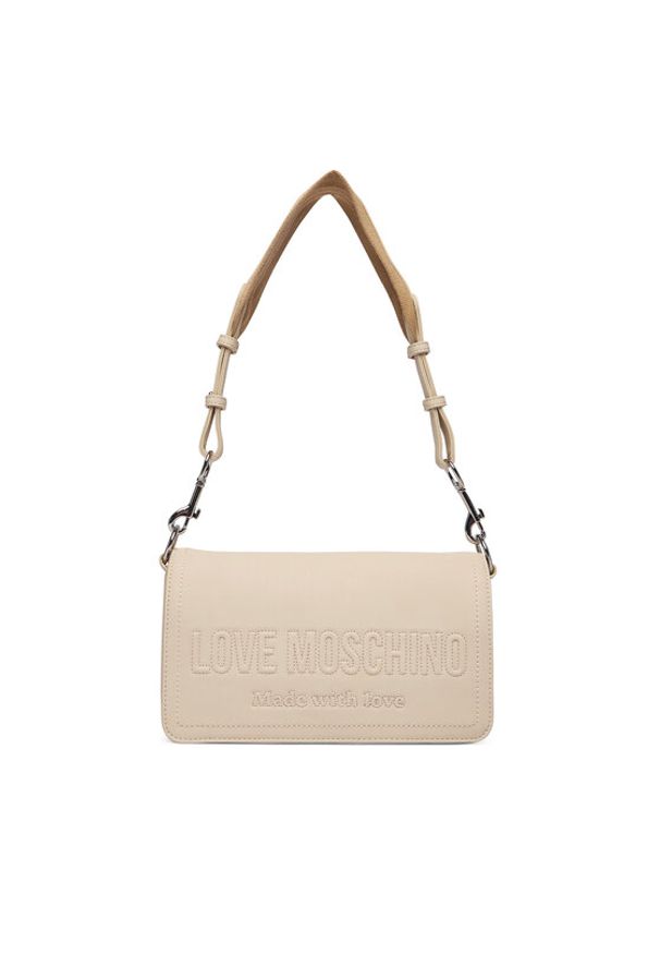 Love Moschino - LOVE MOSCHINO Torebka JC4046PP1OLE0110 Écru. Materiał: skórzane