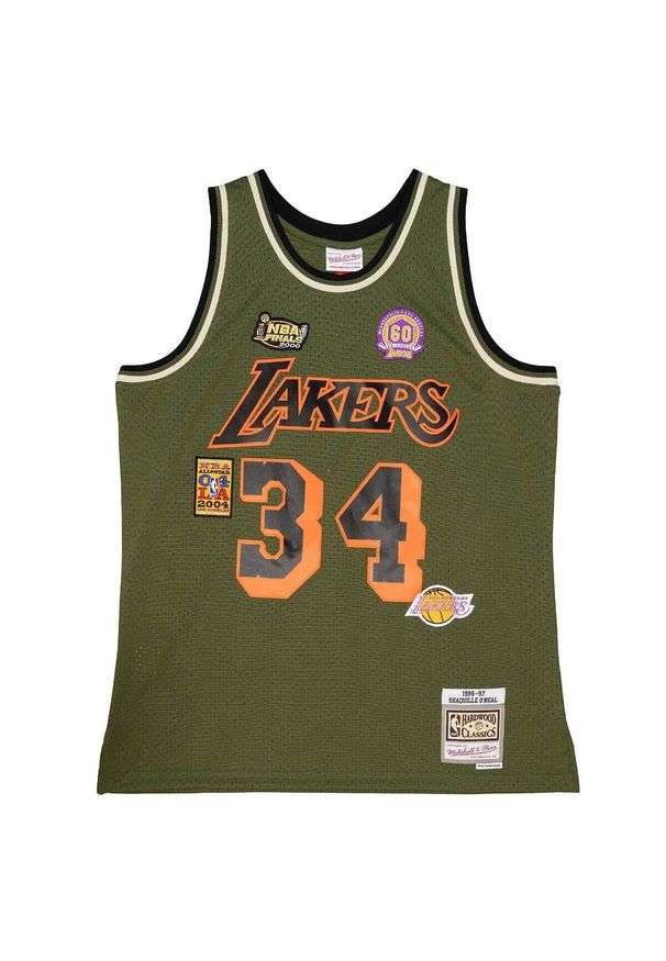 Mitchell & Ness - Koszulka NBA Los Angeles Lakers Shaquille O’Neale Flight Swingman 1996. Kolor: zielony. Sport: koszykówka