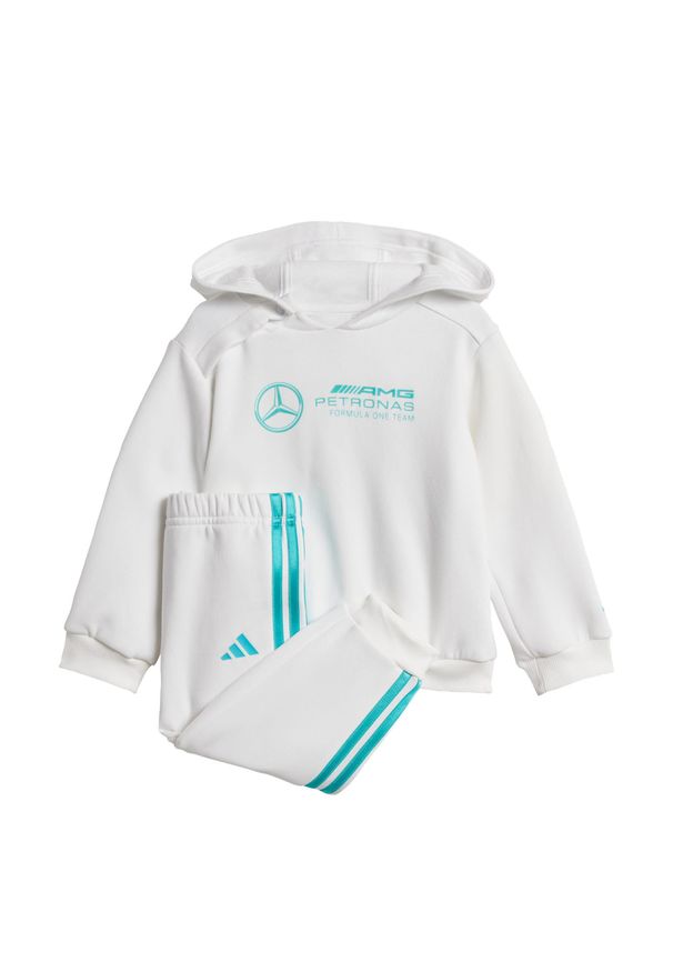 Adidas - Dres Mercedes - Amg Petronas Formula One Team Dna Baby Long Sleeve. Kolor: biały, wielokolorowy, niebieski. Materiał: dresówka. Styl: młodzieżowy
