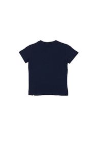 LEONE 1947 APPAREL - T-shirt z krótkim rękawem, nadrukiem Basic i logo. Kolor: niebieski. Długość rękawa: krótki rękaw. Długość: krótkie. Wzór: nadruk. Sport: joga i pilates