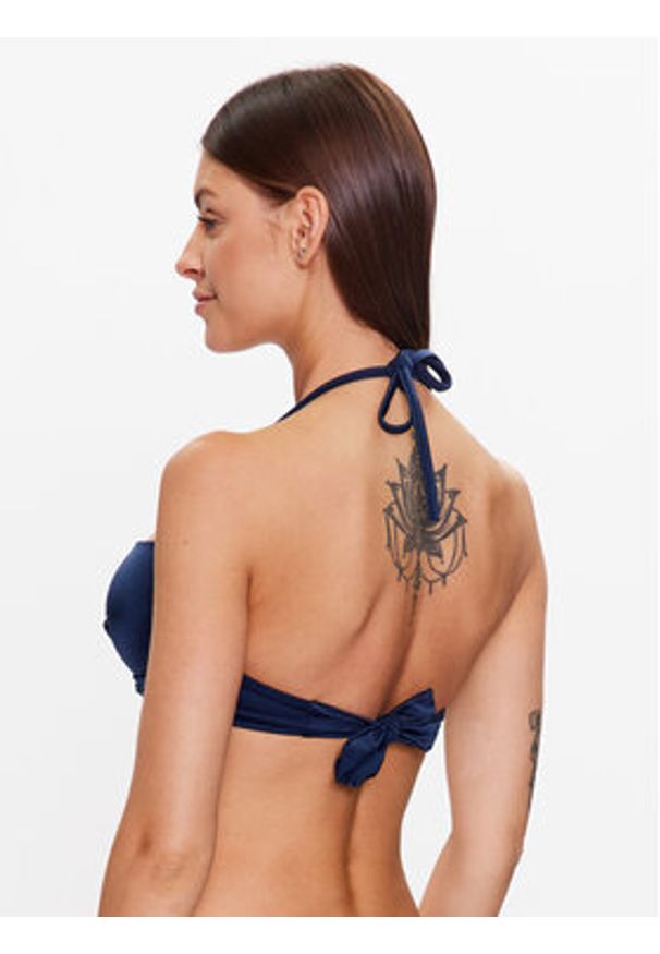 Etam Góra od bikini 6539176 Granatowy. Kolor: niebieski. Materiał: syntetyk