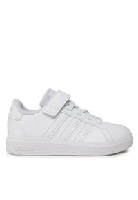 Adidas - adidas Buty Grand Court 2.0 El K FZ6160 Biały. Kolor: biały. Materiał: skóra