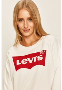 Levi's® - Levi's - Bluza. Okazja: na spotkanie biznesowe. Kolor: biały. Wzór: nadruk. Styl: biznesowy