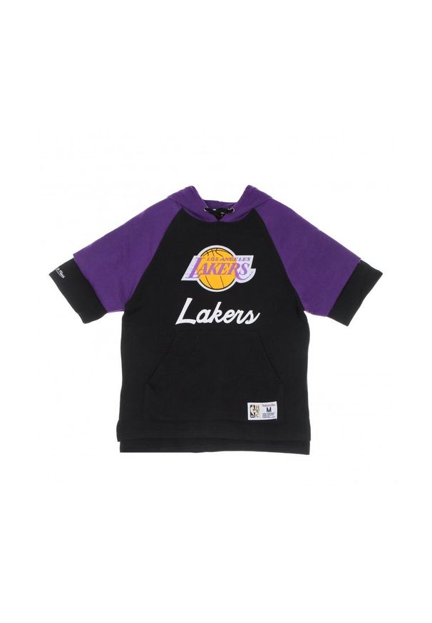 Mitchell & Ness - Sweatshirt z kapturem Los Angeles Lakers. Typ kołnierza: kaptur. Kolor: czarny. Sport: koszykówka