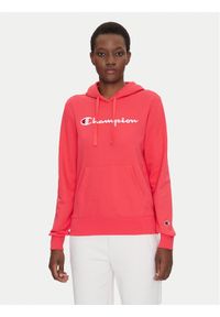 Champion Bluza Slim Big Logo 118097 Koralowy Regular Fit. Kolor: pomarańczowy. Materiał: bawełna, syntetyk