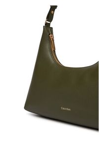 Calvin Klein Torebka Foil Logo Conv Shou?Lder Bag LV04F3272G Beżowy. Kolor: beżowy. Materiał: skórzane #3