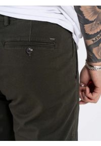 MARCUS - Męskie Spodnie Materiałowe Marcus Gerry Chino 5052 Olive Green 16-200126. Materiał: materiał #2
