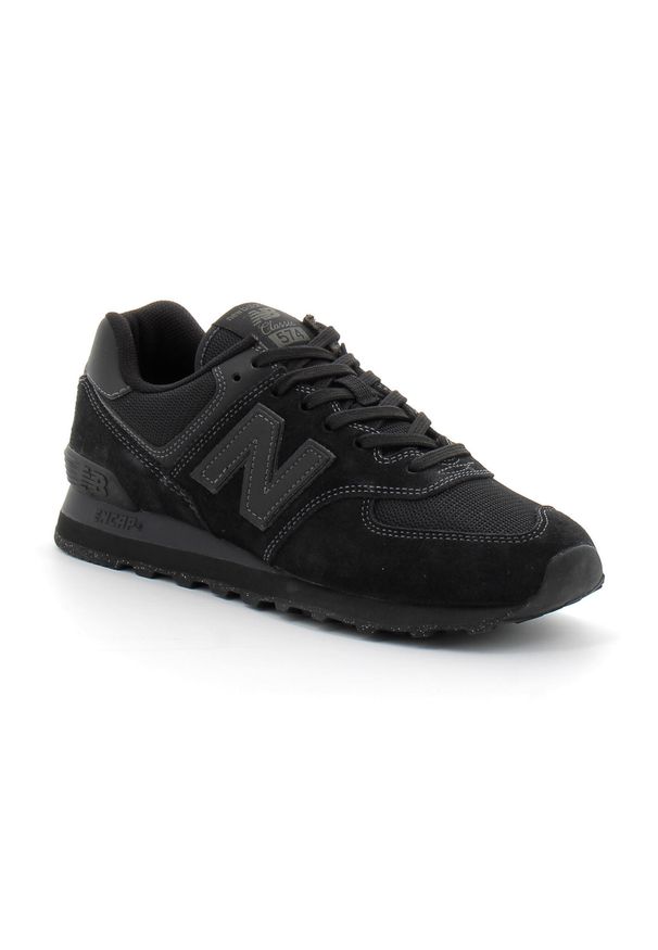 Buty męskie sneakersy New Balance ML574EVE. Zapięcie: sznurówki. Kolor: czarny. Materiał: materiał. Szerokość cholewki: normalna. Model: New Balance 574. Sport: turystyka piesza