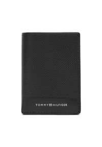 TOMMY HILFIGER - Tommy Hilfiger Duży Portfel Męski Th Foundation Bifold AM0AM13511 Czarny. Kolor: czarny. Materiał: skóra