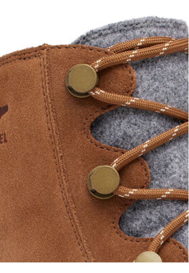 sorel - Sorel Botki Explorer III Joan 2077951242 Brązowy. Kolor: brązowy. Materiał: zamsz, skóra