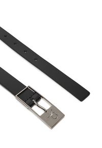 Calvin Klein Pasek Damski Ck Cut Square Buckle 2.0 K60K613155 Czarny. Kolor: czarny. Materiał: skóra