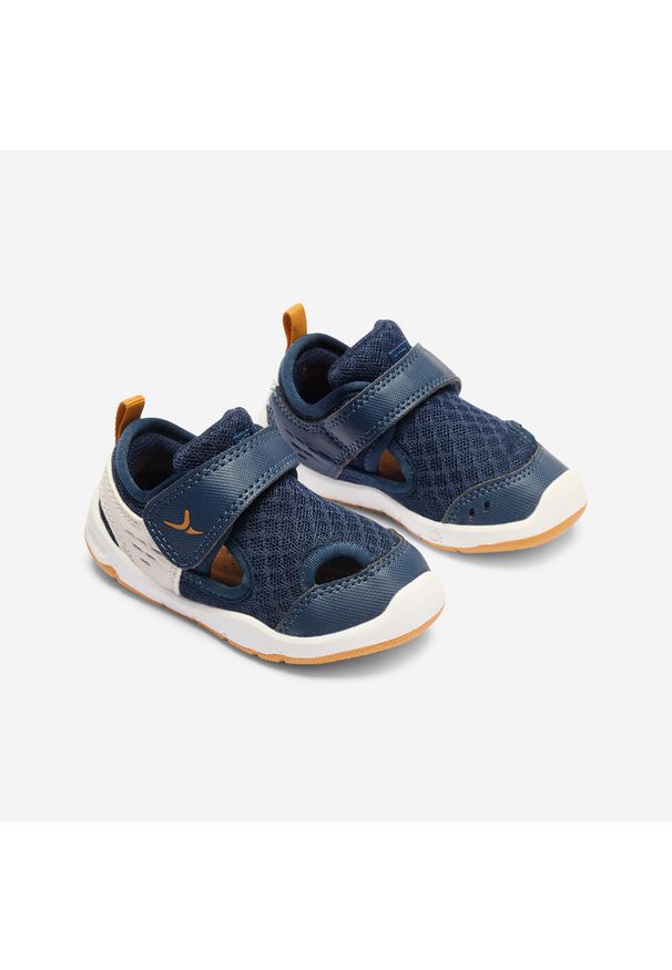 Decathlon - Buty dla dzieci Domyos 700 I Learn. Kolor: wielokolorowy, beżowy, niebieski, brązowy. Materiał: materiał. Sport: joga i pilates