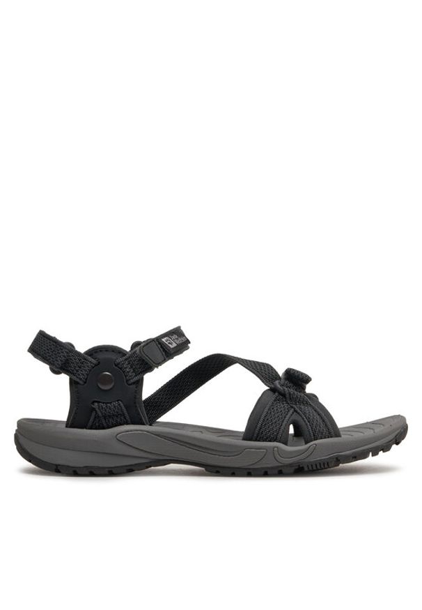 Jack Wolfskin Sandały Lakewood RiderSandal 4019041 Czarny. Kolor: czarny. Materiał: materiał