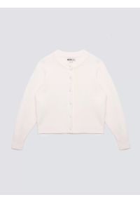 Big-Star - Kardigan damski z dodatkiem wełny biały Lena 100. Kolor: biały. Materiał: wełna #4