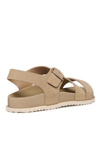 Geox Sandały D Sandybett D658RB 00022 C6738 Beżowy. Kolor: beżowy. Materiał: skóra, zamsz #4