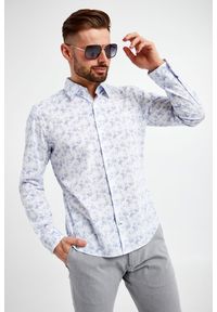 Koszula męska PERROS-W JOOP!. Typ kołnierza: kołnierzyk klasyczny. Materiał: bawełna, tkanina. Styl: klasyczny #1