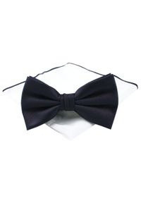 Męska Mucha (Poszetka w Zestawie) - Chattier - Głęboki Burgund i Granat. Styl: sportowy, elegancki