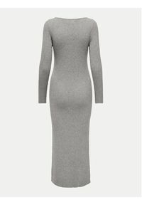 only - ONLY Sukienka dzianinowa Katia 15324649 Szary Slim Fit. Kolor: szary. Materiał: wiskoza, syntetyk #4