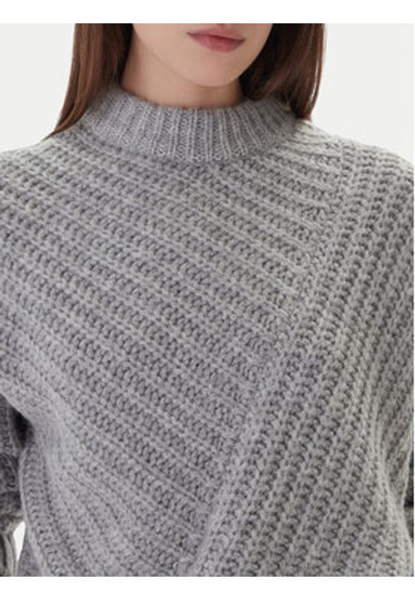Mustang Sweter Erin 1016786 Szary Relaxed Fit. Kolor: szary. Materiał: syntetyk