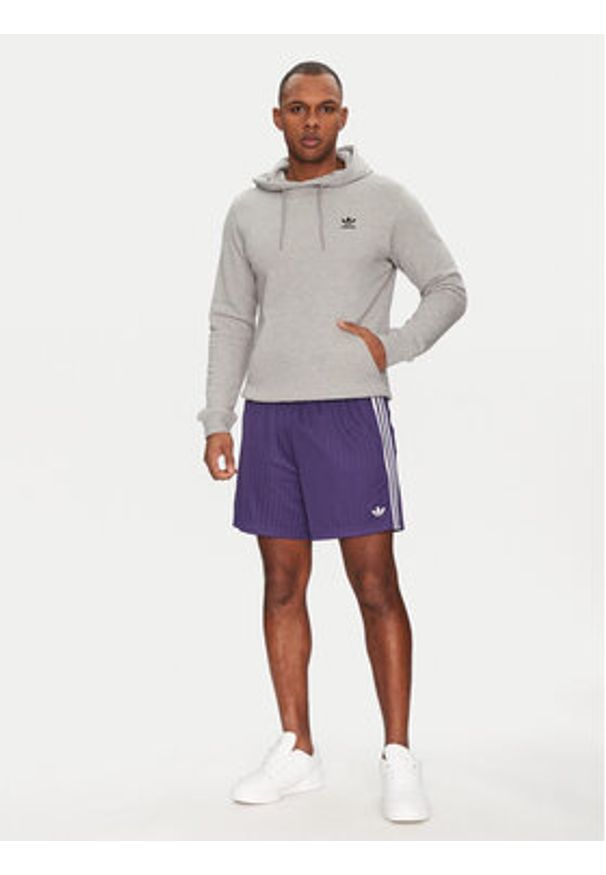 Adidas - adidas Bluza Trefoil Essentials JD2405 Szary Regular Fit. Kolor: szary. Materiał: bawełna
