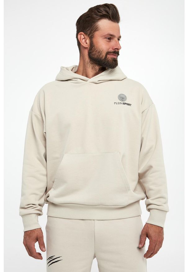 Plein Sport - Bluza męska z kapturem PLEIN SPORT. Typ kołnierza: kaptur. Styl: sportowy