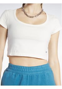 Reebok T-Shirt Reebok Classics Cropped Jersey T-Shirt HS0362 Biały. Kolor: biały. Materiał: bawełna #7