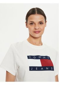 Tommy Jeans T-Shirt Flag DW0DW18629 Biały Boxy Fit. Kolor: biały. Materiał: bawełna #4