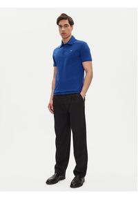 Emporio Armani Polo EM000571 AF12331 UB093 Niebieski Regular Fit. Typ kołnierza: polo. Kolor: niebieski. Materiał: bawełna #4