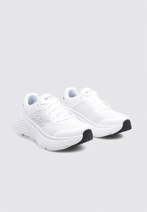 skechers - Buty SKECHERS MAX CUSHIONING ENDEA Biały. Kolor: biały. Materiał: tkanina