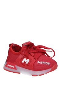 Casu - Czerwone buty sportowe sznurowane casu 332. Kolor: czerwony