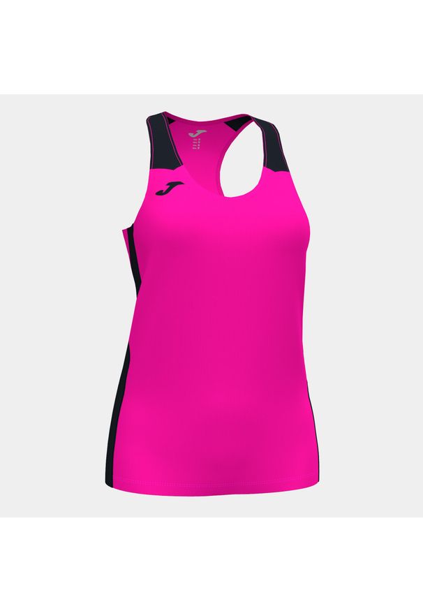 Tank top do biegania damski Joma Record II. Kolor: czarny, wielokolorowy, różowy