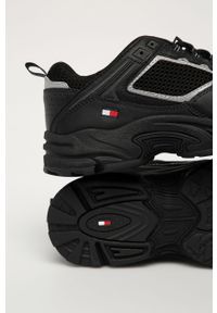 Tommy Jeans - Buty. Nosek buta: okrągły. Zapięcie: sznurówki. Kolor: czarny. Materiał: syntetyk, materiał, skóra. Szerokość cholewki: normalna #2