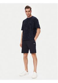 BOSS T-Shirt Flower 50559227 Granatowy Regular Fit. Kolor: niebieski. Materiał: bawełna #3