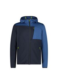 Polar z kapturem CMP. Typ kołnierza: kaptur. Kolor: wielokolorowy, niebieski, czarny. Materiał: polar