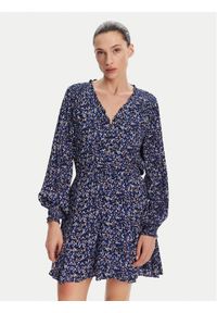 Pepe Jeans Sukienka codzienna Anna PL953639 Niebieski Regular Fit. Okazja: na co dzień. Kolor: niebieski. Materiał: wiskoza. Typ sukienki: proste. Styl: casual