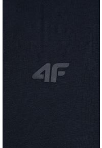 4f - 4F bluza męska kolor granatowy z kapturem gładka. Okazja: na co dzień. Typ kołnierza: kaptur. Kolor: niebieski. Wzór: gładki. Styl: casual #4
