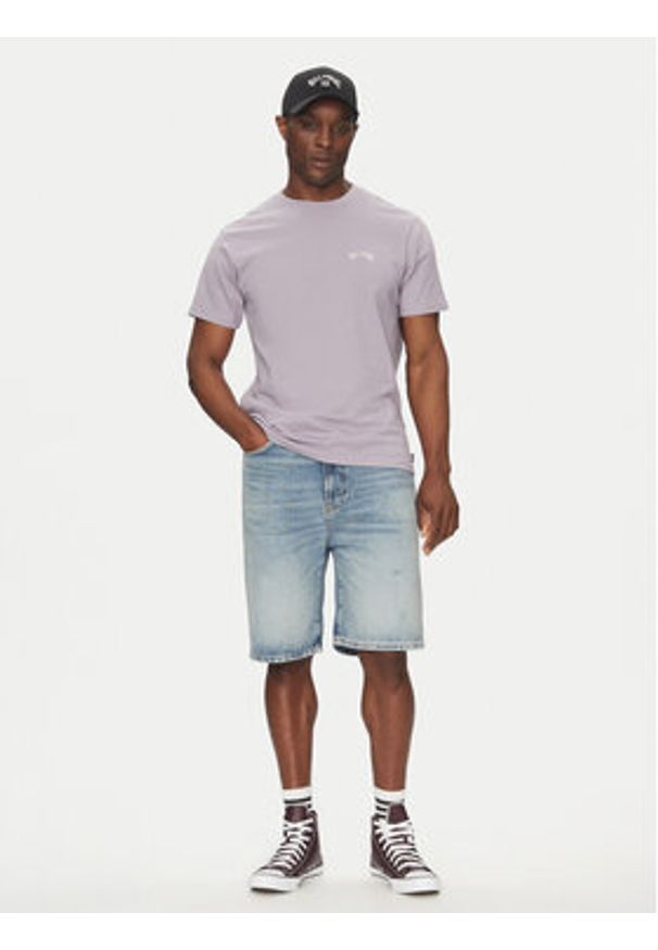 Billabong T-Shirt EBYKT00100 Fioletowy Regular Fit. Kolor: fioletowy. Materiał: bawełna