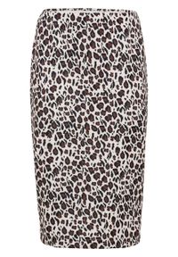 Spódnica ołówkowa bonprix w cętki leoparda. Kolor: beżowy. Styl: elegancki #1