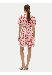 Vero Moda Sukienka koszulowa Dicthe 10303728 Czerwony Regular Fit. Kolor: czerwony. Materiał: bawełna. Typ sukienki: koszulowe #4
