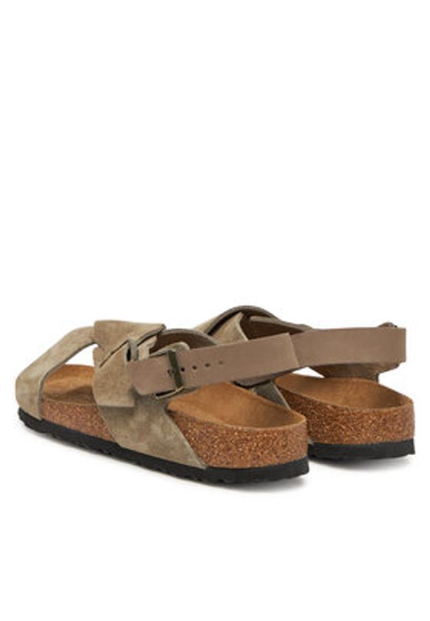 Birkenstock Sandały Tulum SFB 1029834 Beżowy. Kolor: beżowy. Materiał: skóra, zamsz