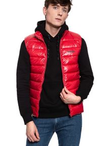 Wrangler - MĘSKI BEZRĘKAWNIK WRANGLER PUFFER VEST RED W4A3XTX47. Materiał: puch. Długość rękawa: bez rękawów #7