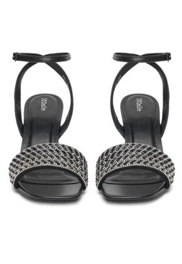 DeeZee Sandały LH24015-1 Czarny. Kolor: czarny. Materiał: skóra