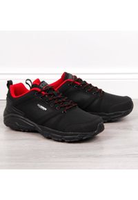 Buty sportowe trekkingowe wodooporne czarne DK. Kolor: czarny. Materiał: materiał