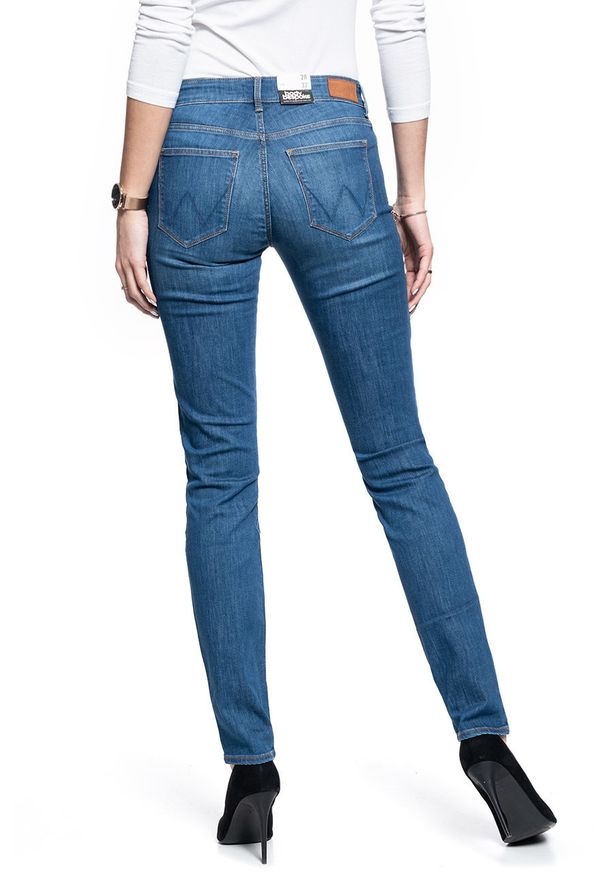 Wrangler - SPODNIE DAMSKIE WRANGLER SLIM DARK FEATHER W28LJI14S 112128395