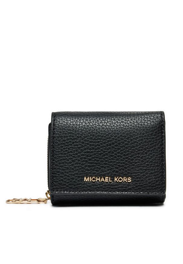 MICHAEL Michael Kors Mały Portfel Damski 32S4G8ED8L Czarny. Kolor: czarny. Materiał: skóra